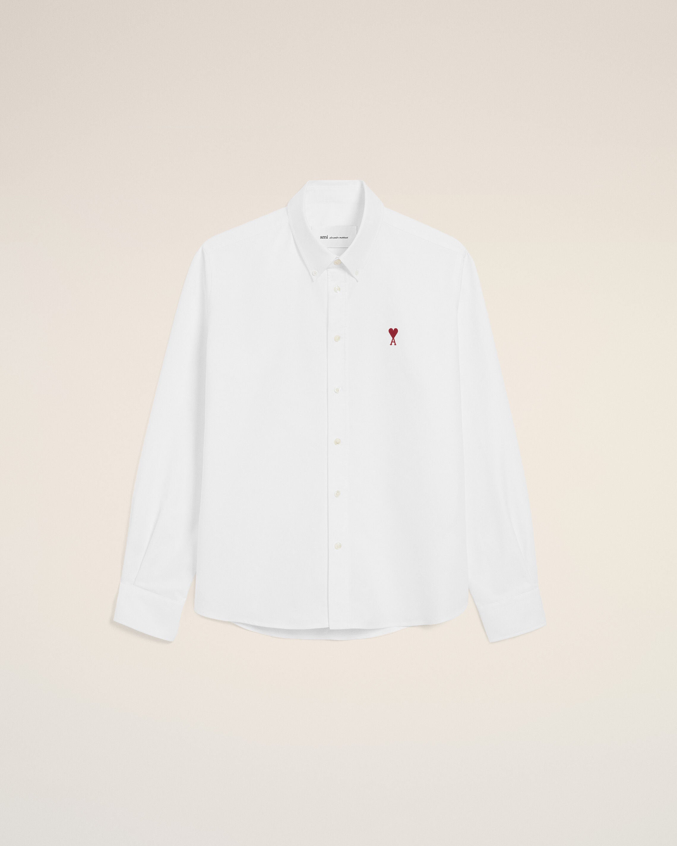 Natural White Button-Down Ami De Coeur Shirt | AMI PARIS