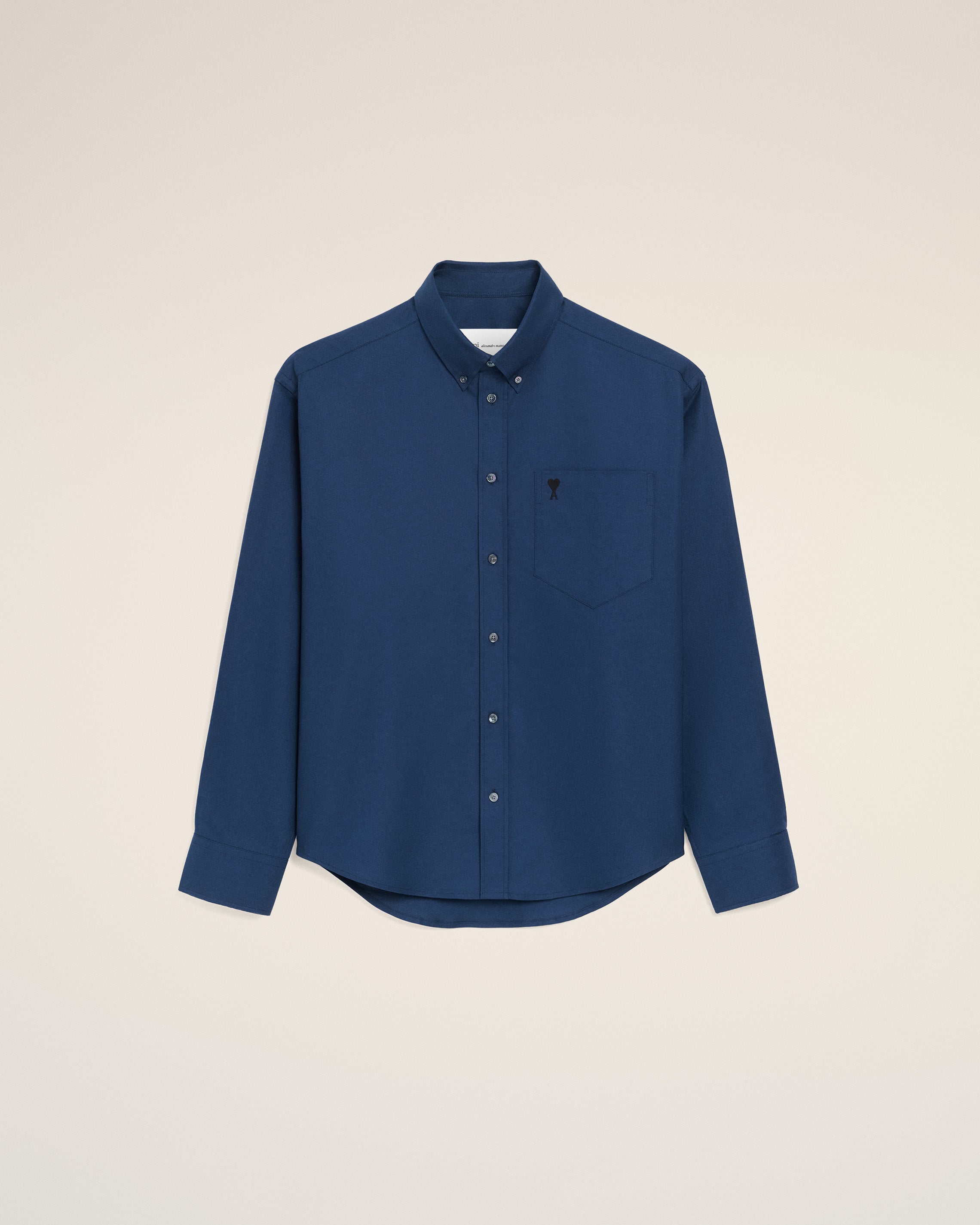 Chemise Boxy Beige Ami De Coeur Brodé en Coton BEIGE TAUPE | Ami Paris