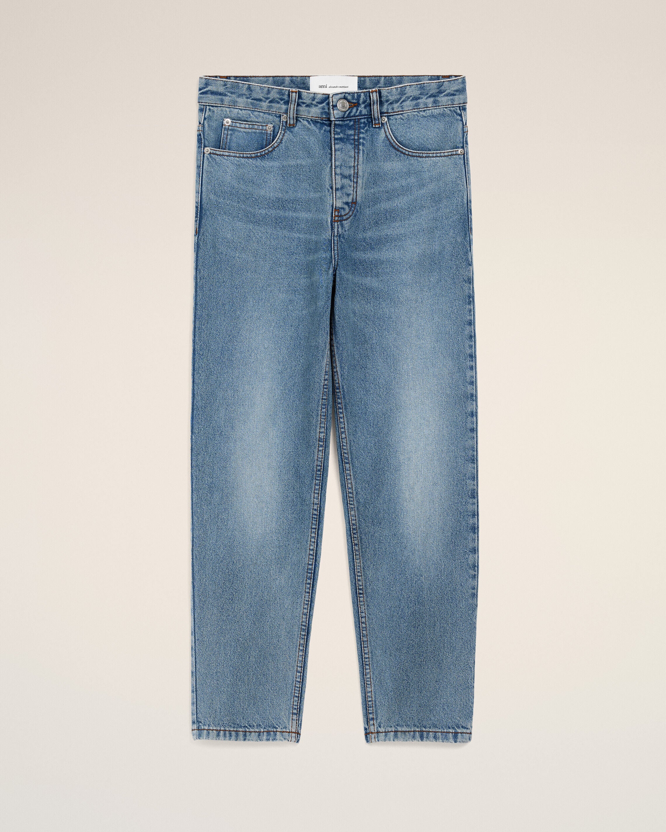 USED BLUE Tapered Fit Jeans | AMI PARIS