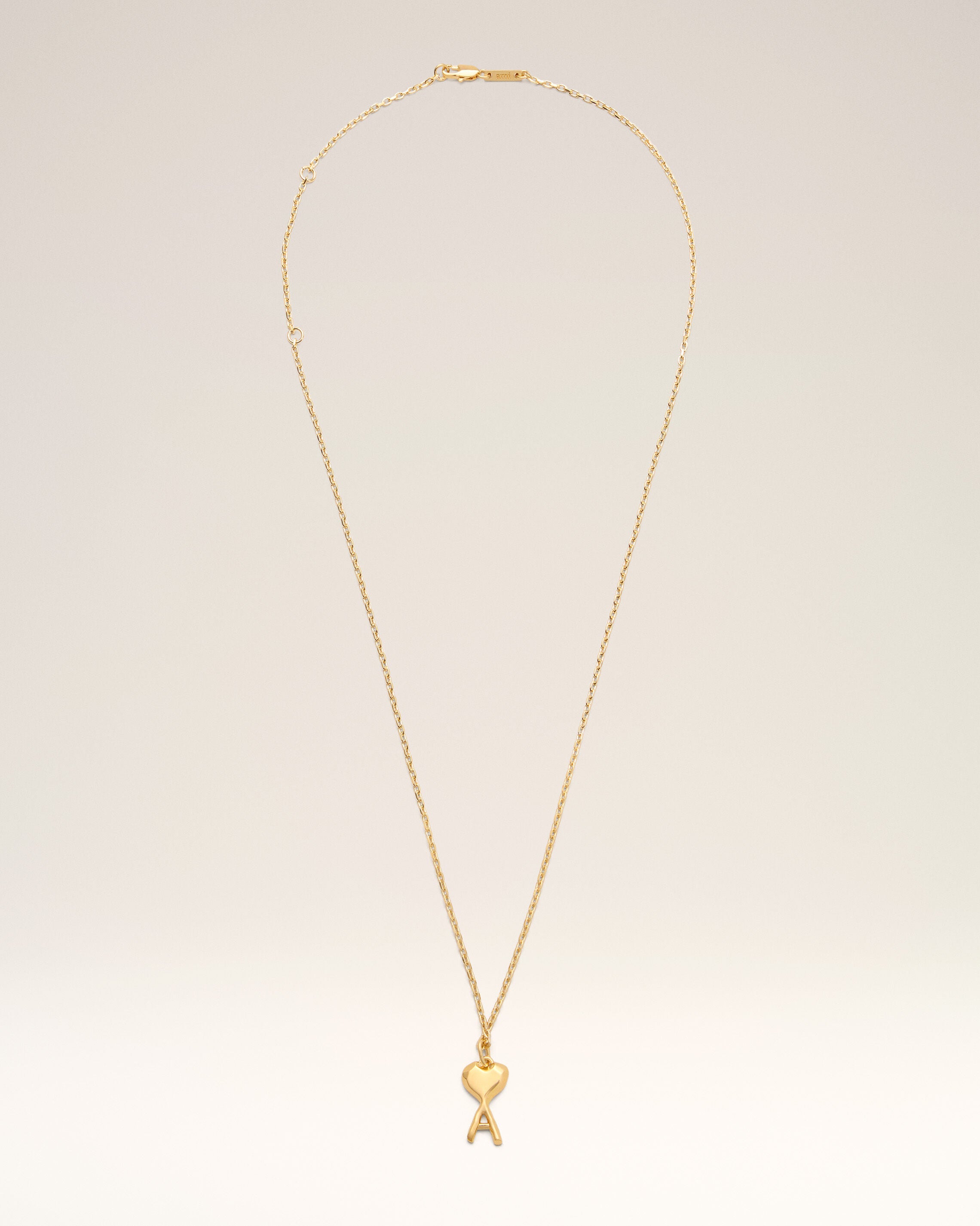 ゴールドブラス Ami De Coeur スモールハンマード ネックレス ゴールド