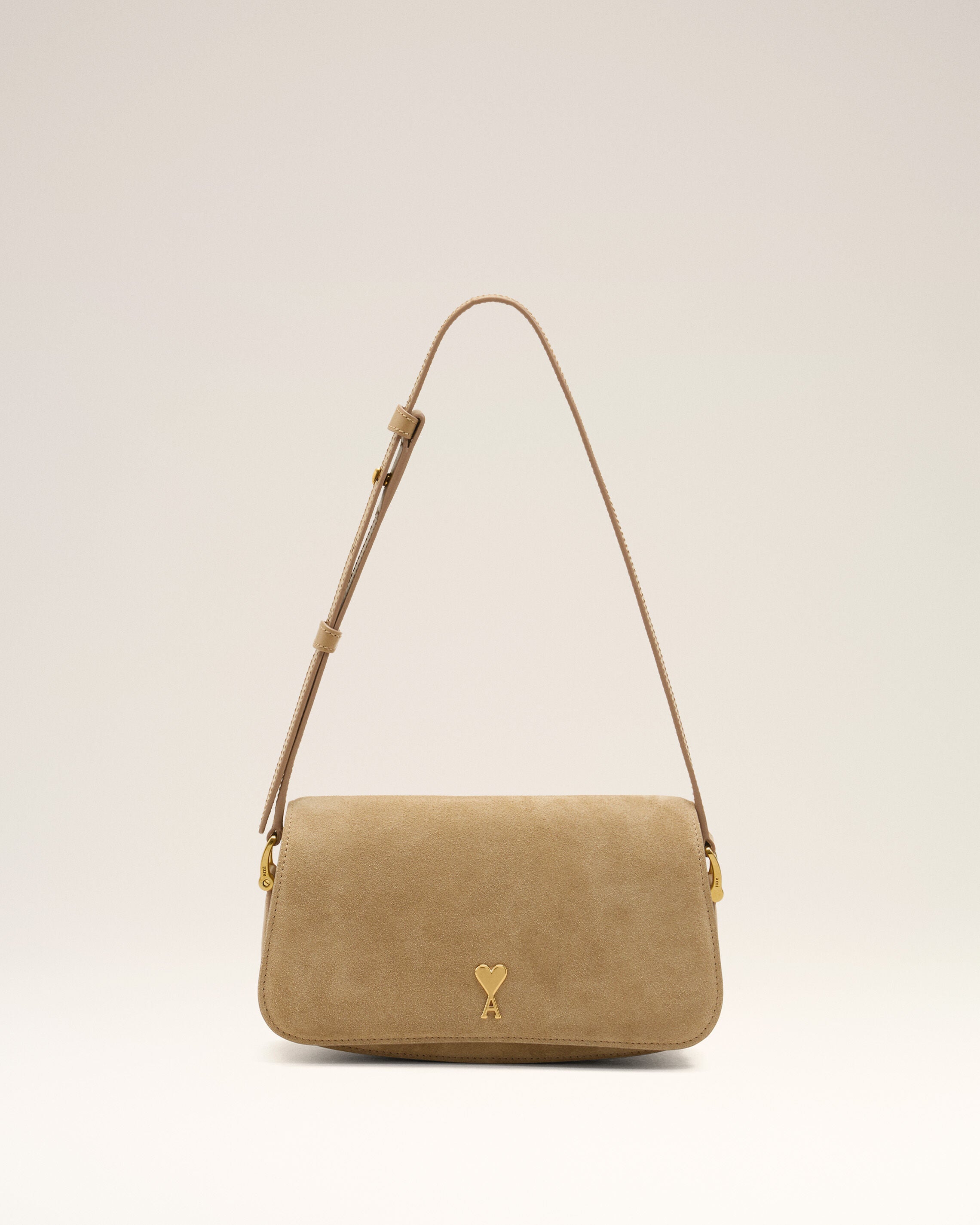 HONEY Yellow Cow Leather Shoulder Paris Paris Bag | Ami Paris