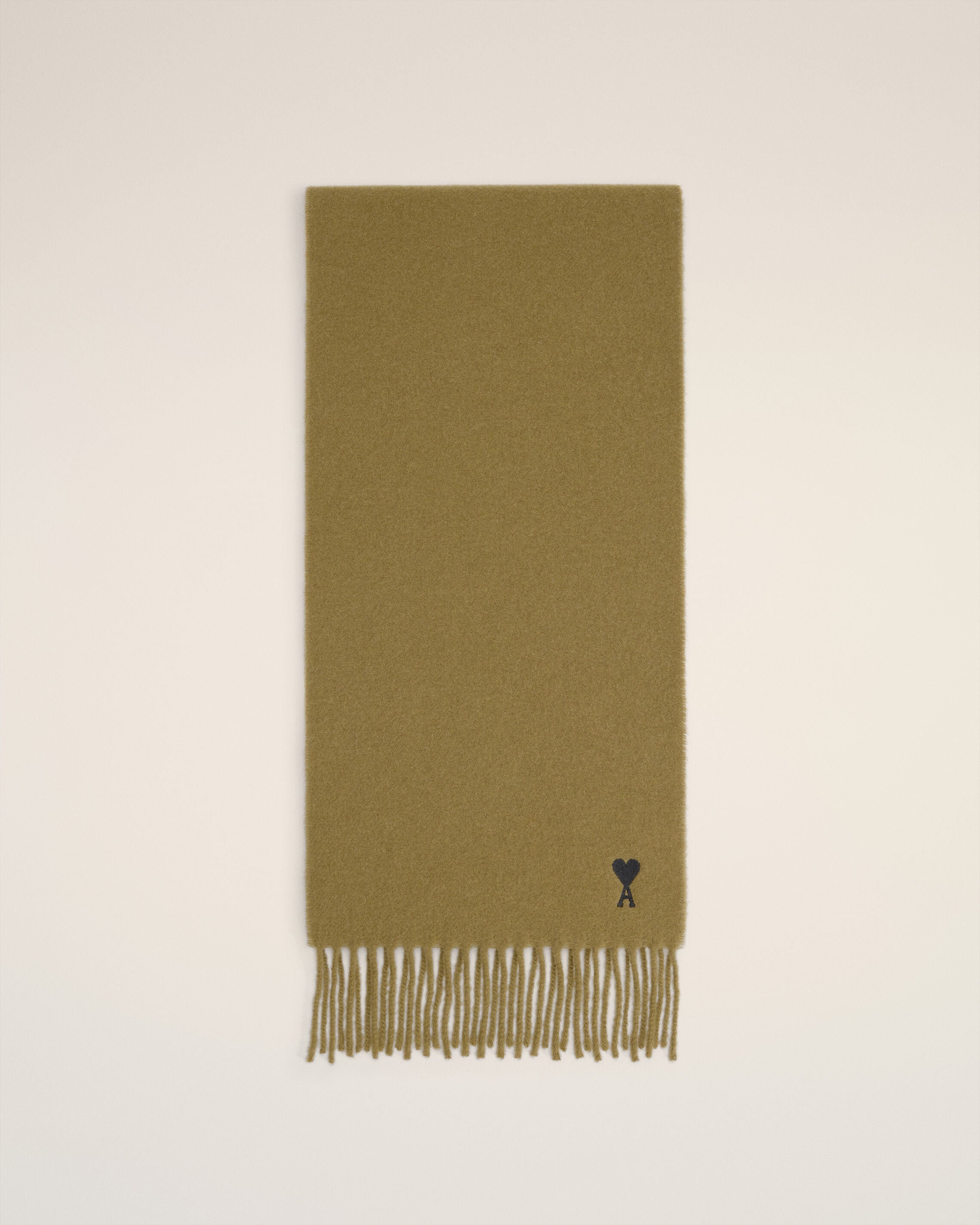 グリーン ウール Ami De Coeur スカーフ ブロンズ | AMI PARIS