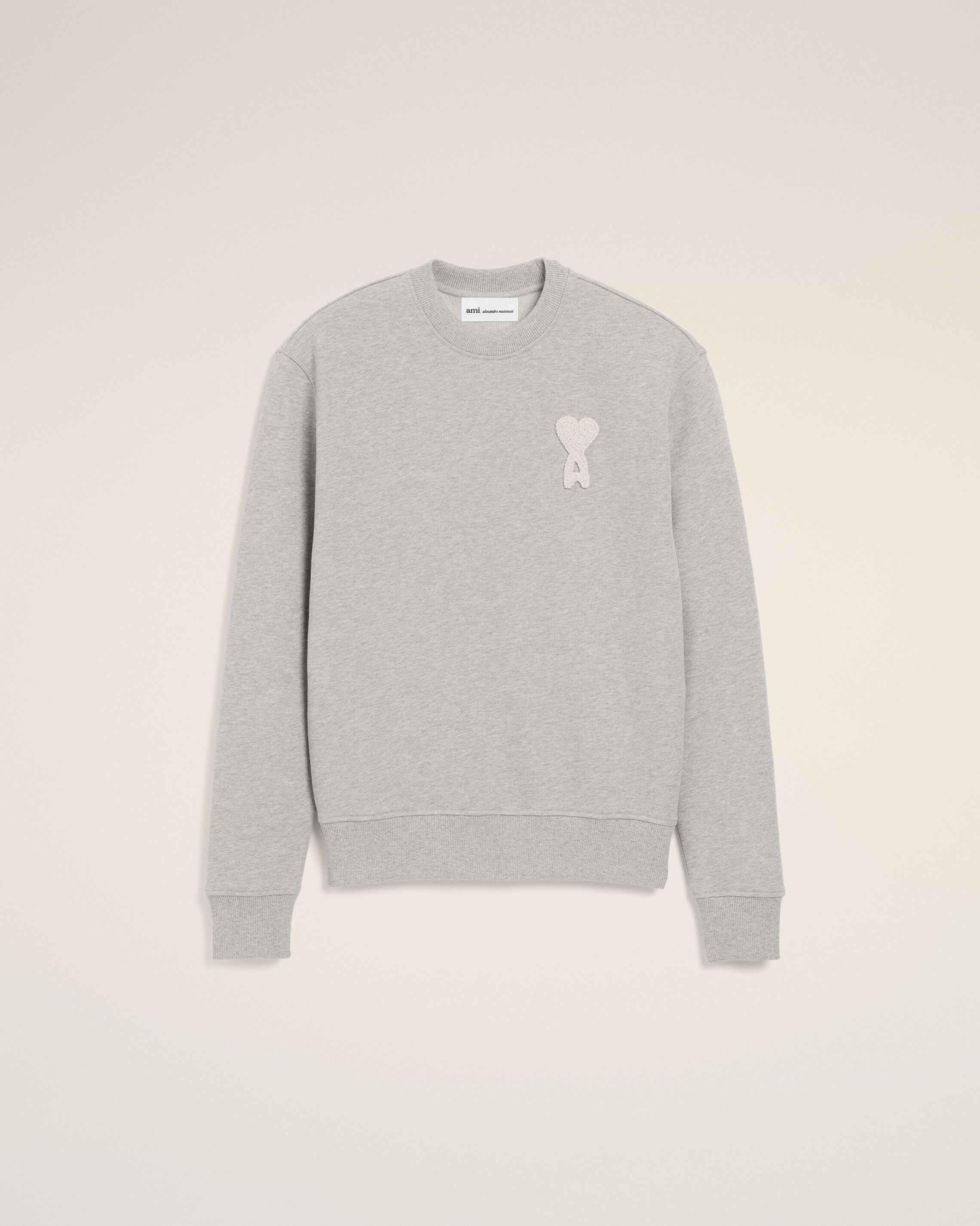グレーコットンニット Ami De Coeur スウェットシャツ アッシュグレー