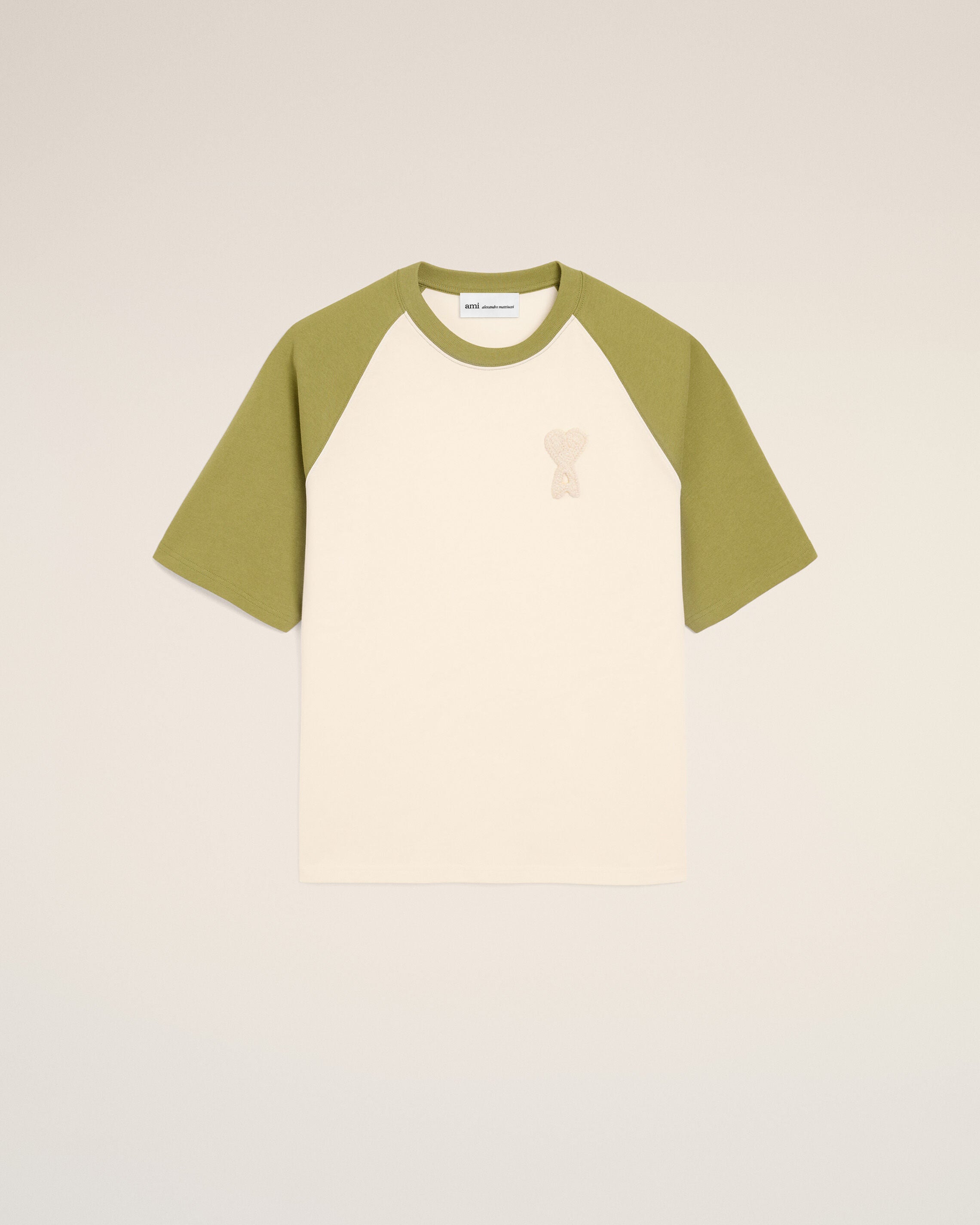 WHITE CREAM/MATCHA White And Green Cotton Ami De Coeur Knitted