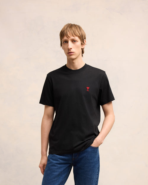 Black Red Ami De Coeur T-Shirt | AMI PARIS