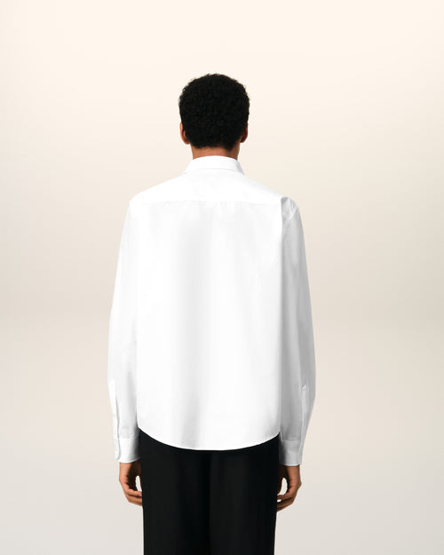 Camisa clásica Ami de Cœur de algodón blanco - 5 - Ami Paris