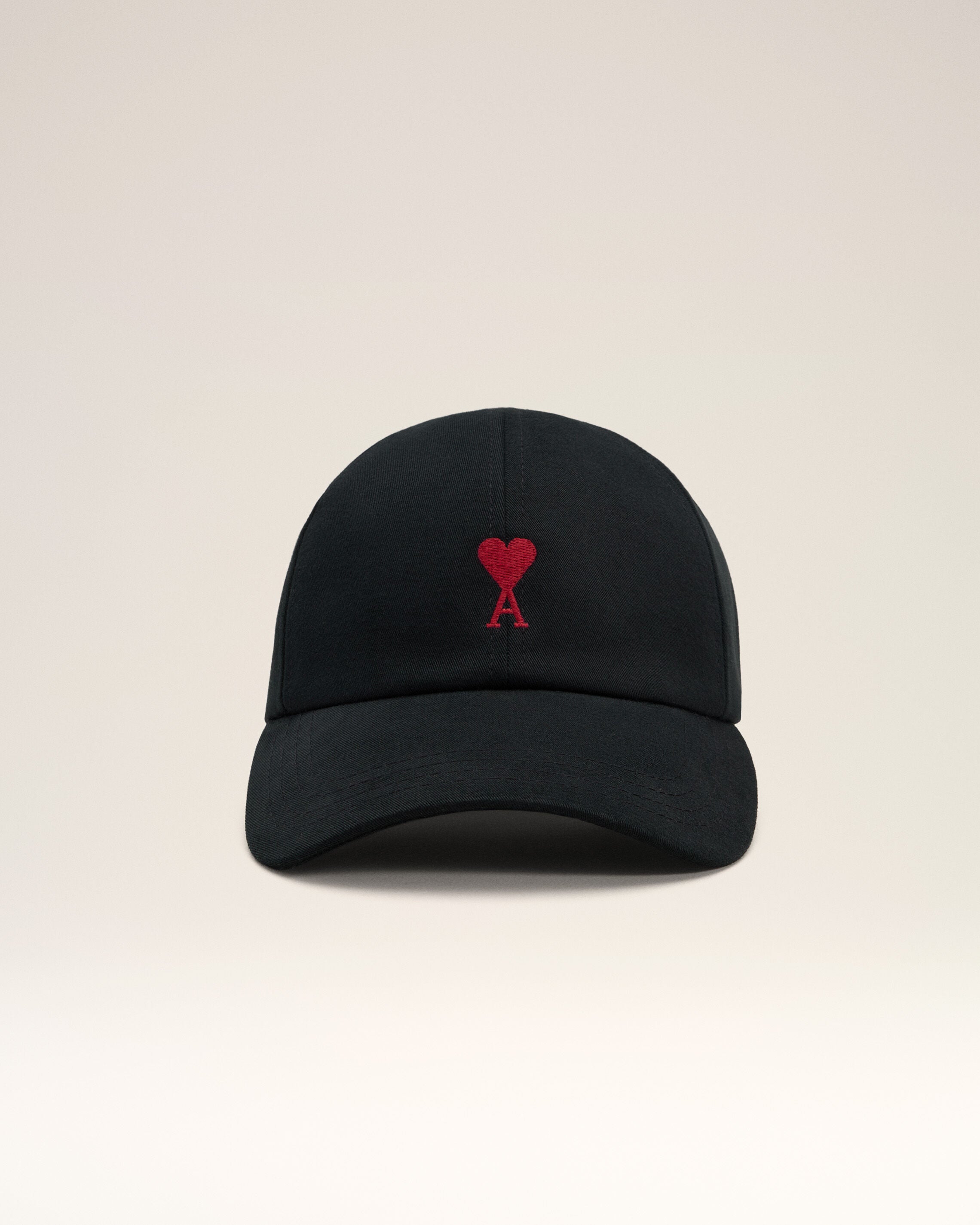 Ami De Coeur 刺繍キャップ ブラック | AMI PARIS