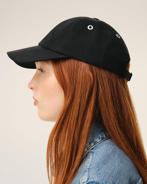 Casquette Noire Broderie Ami De Coeur En Coton - 11 - Ami Paris