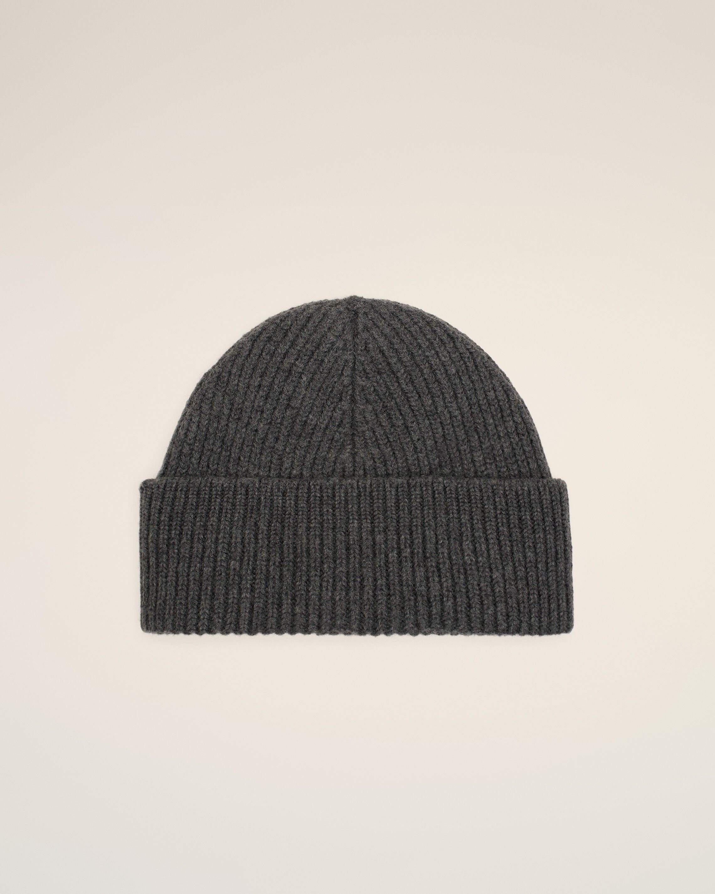 Grey Wool Beanie With Ami De Coeur - 4