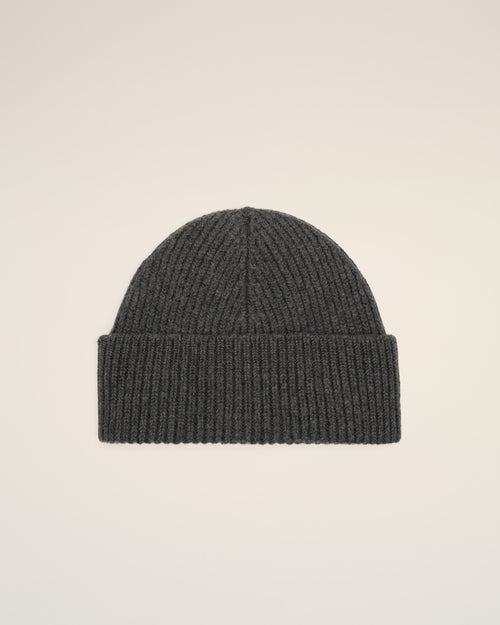 Grey Wool Beanie With Ami De Coeur - Man - 4 - AMI Paris - Ami Paris