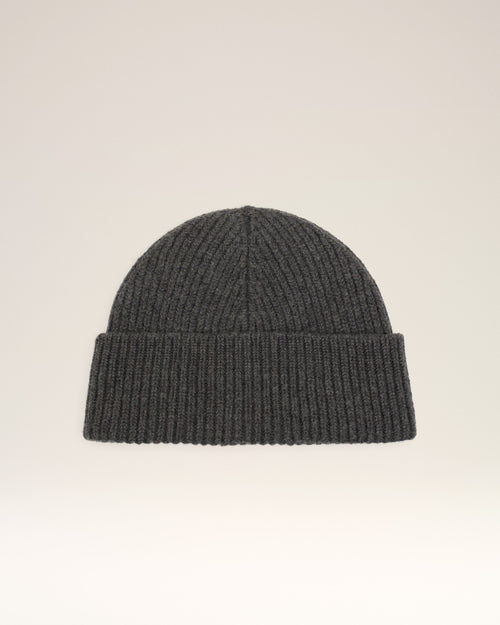 Grey Wool Beanie With Contrasted Ami De Coeur - 4 - Ami Paris
