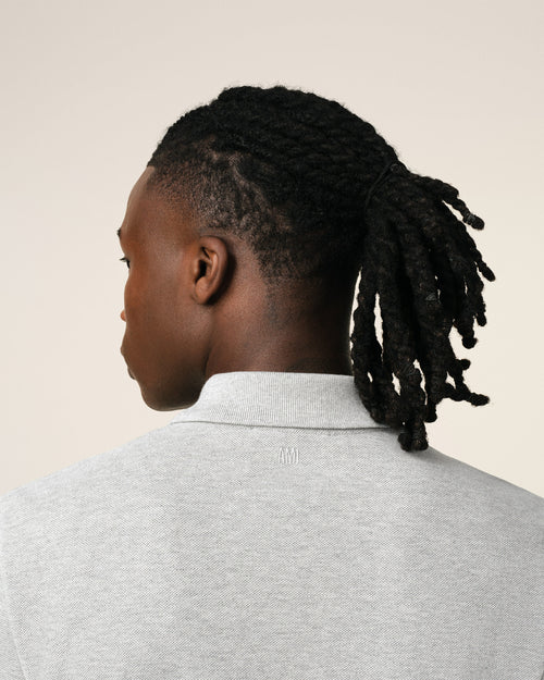 Polo Ami de Cœur de algodón gris - Hombre - 4 - AMI Paris - Ami Paris