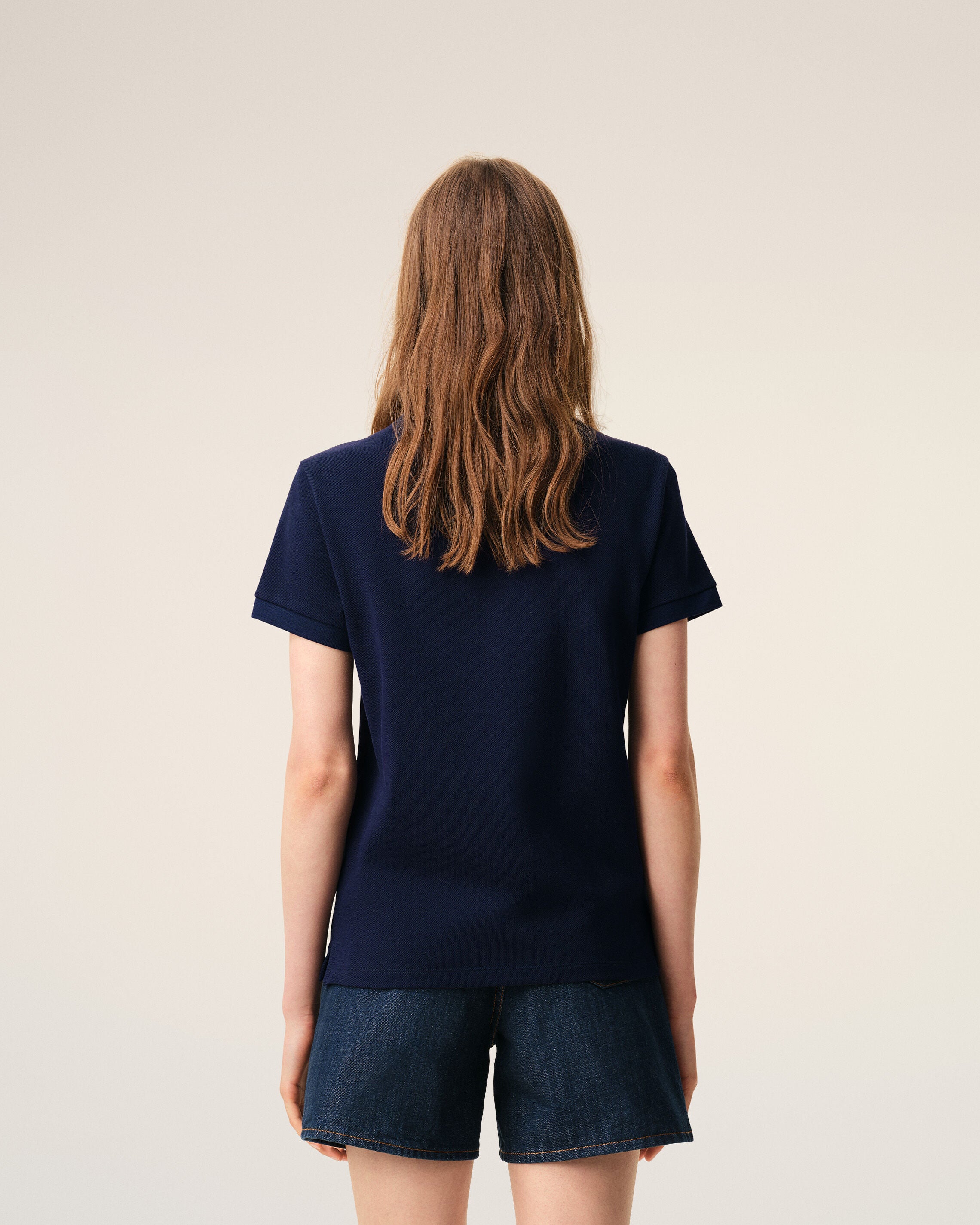 Blue Cotton polo with Ami De Coeur - 11