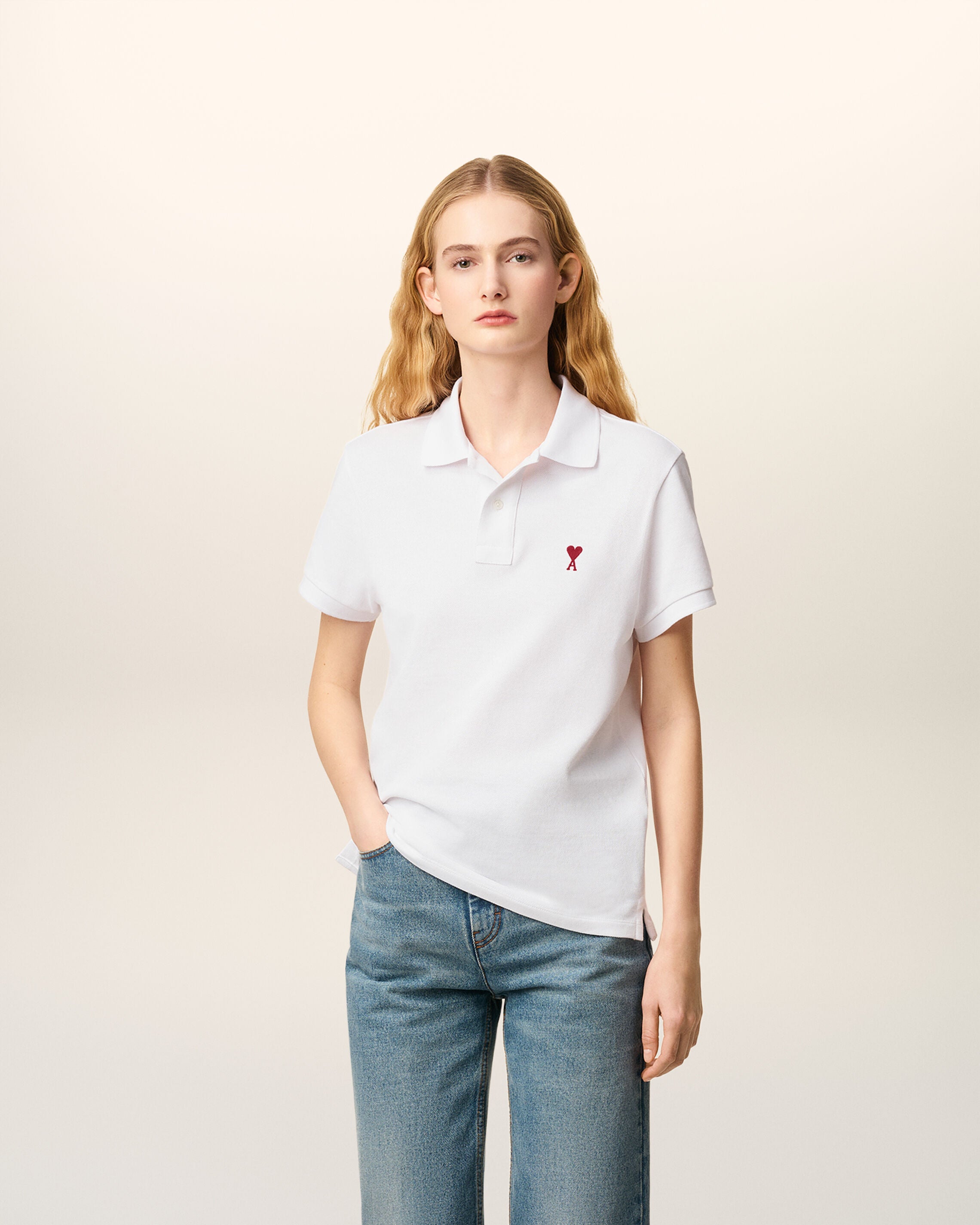 Ami De Coeur ポロシャツ ホワイト | AMI PARIS