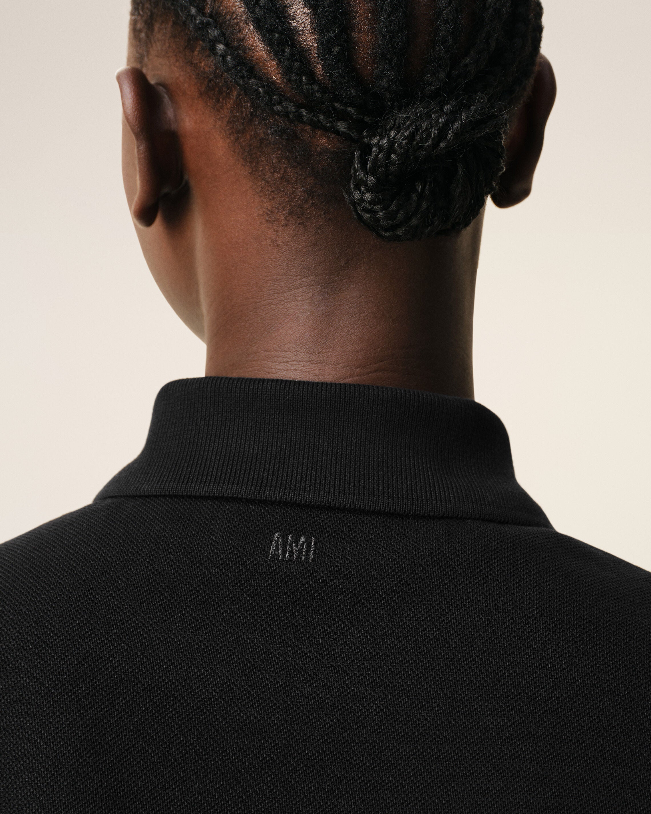 Black Cotton polo with Ami De Coeur - 10