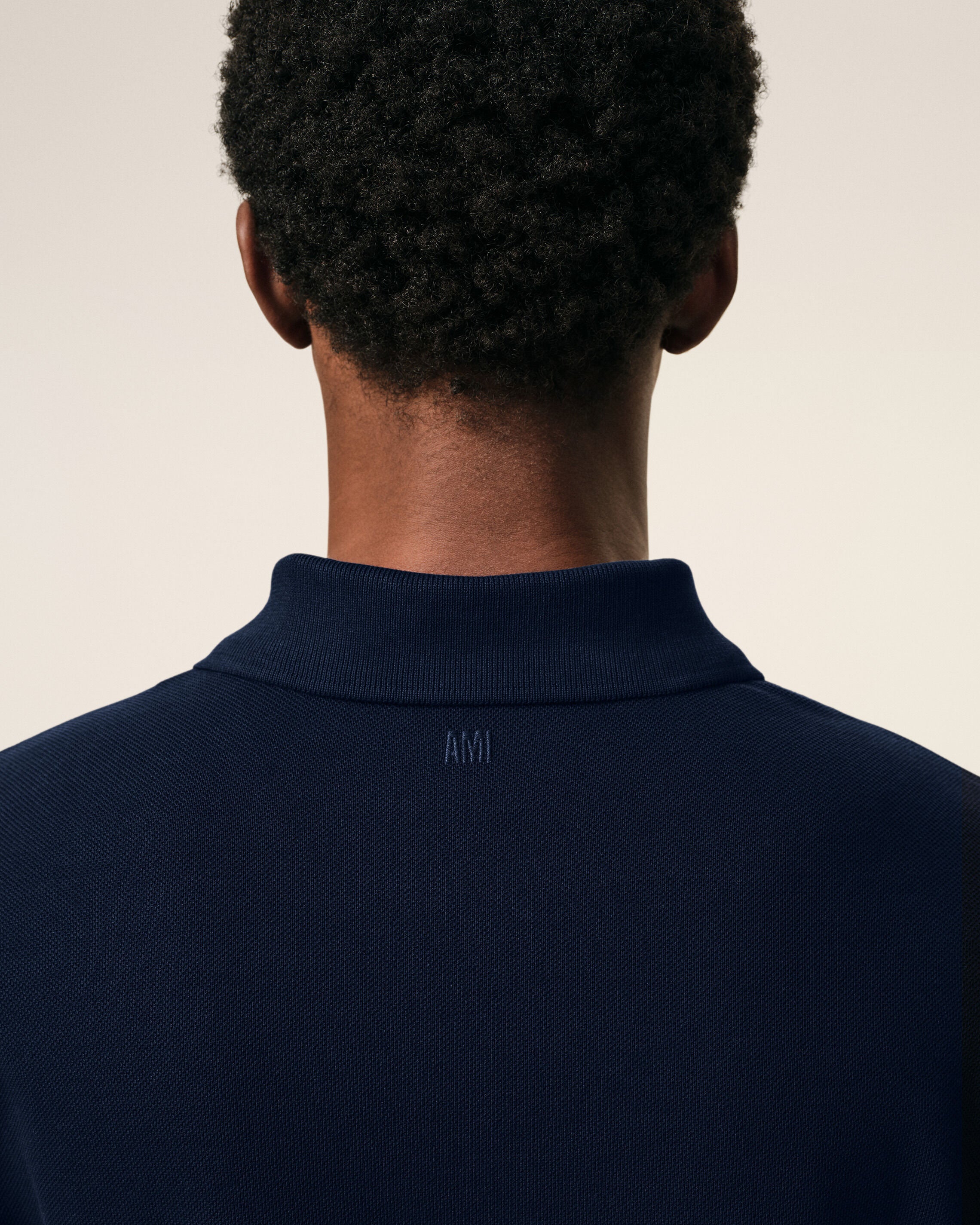 Blue Cotton polo with Ami De Coeur - 4
