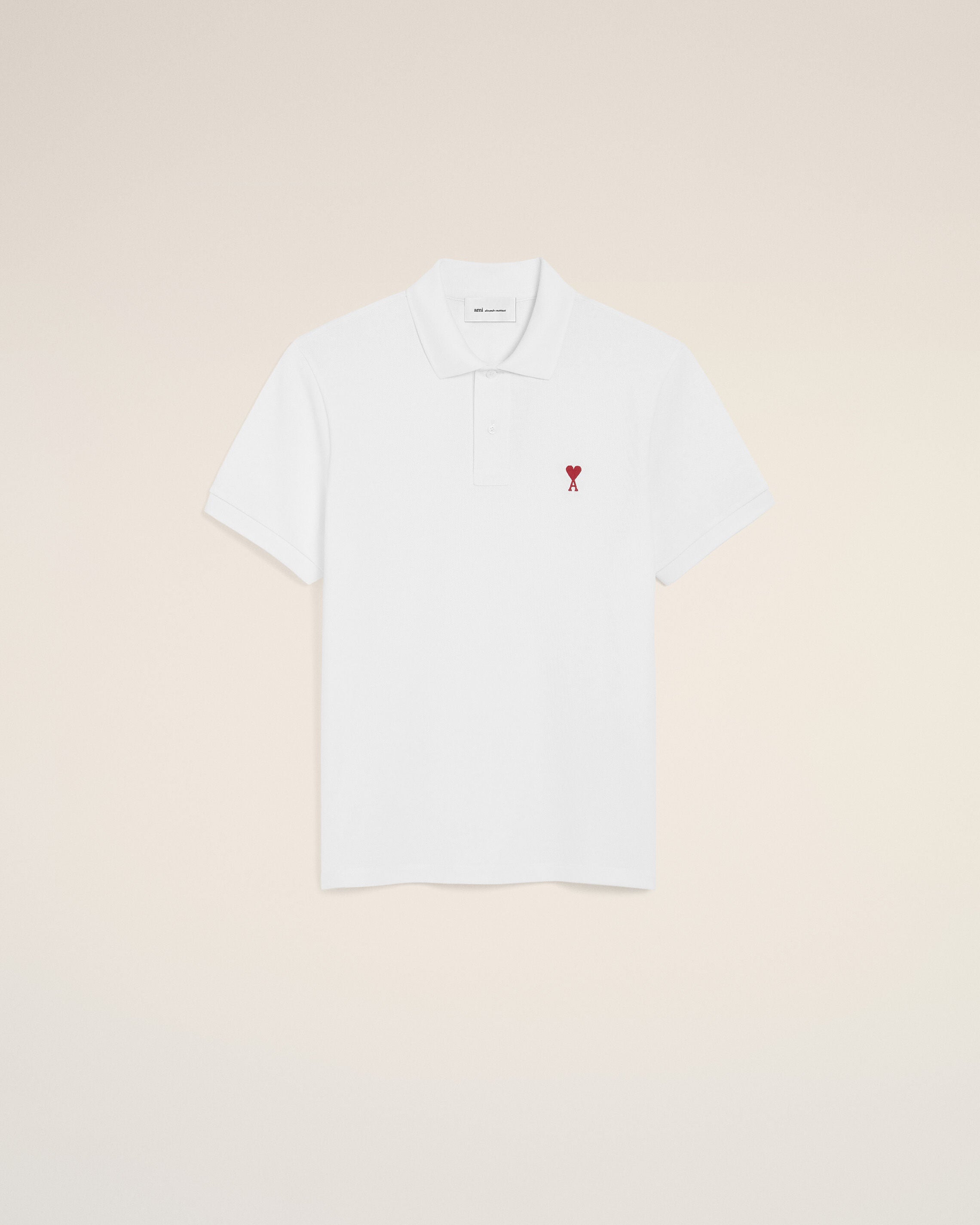 Ami Paris Polo ポロシャツ ホワイト Polo Lサイズ Ami De Coeur ポロシャツ ホワイト | AMI PARIS
