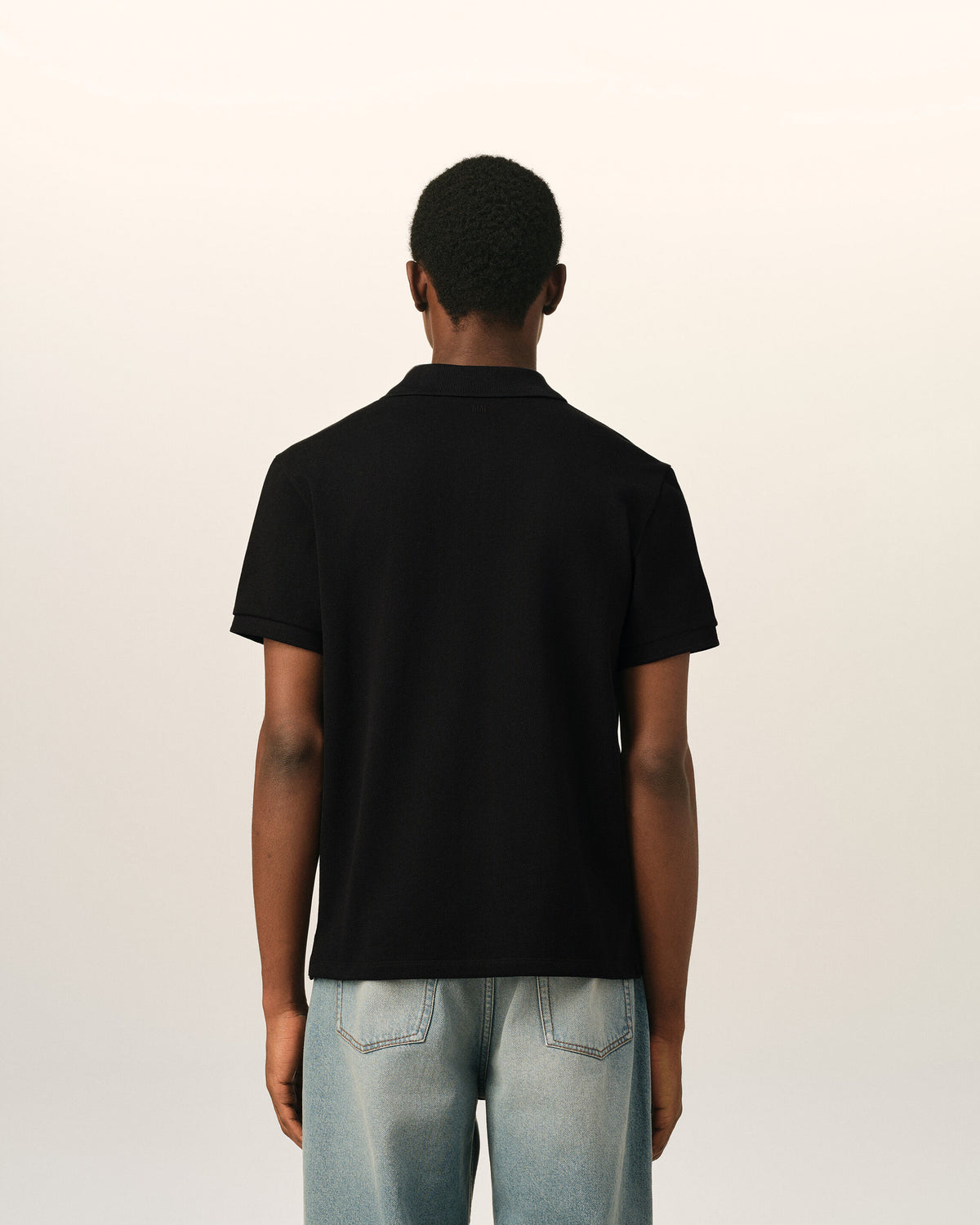 Polo Ami de Cœur in cotone nero - 5
