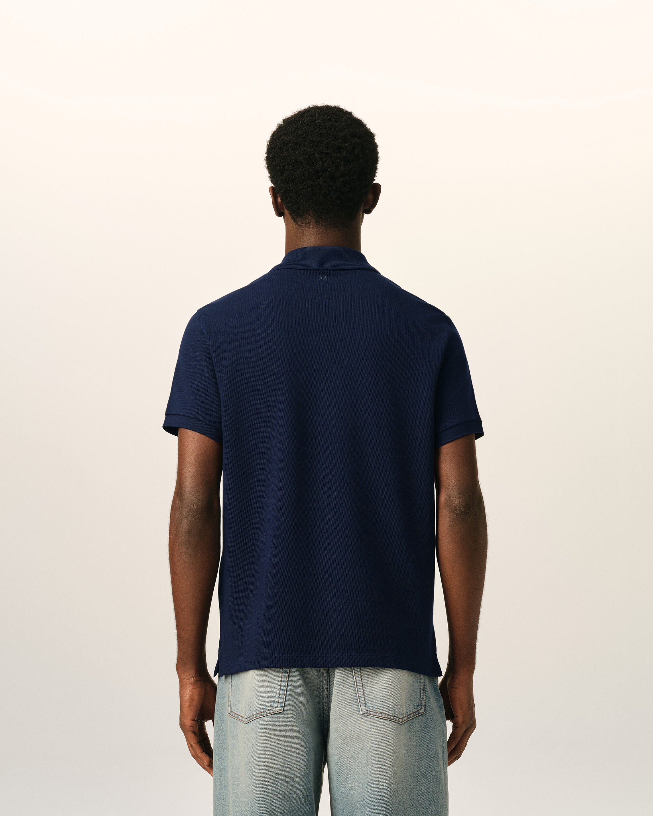 Blue Cotton polo with Ami De Coeur - 5
