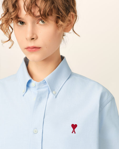 Camisa Ami de Cœur de algodón azul - Mujer - 10 - AMI Paris - Ami Paris