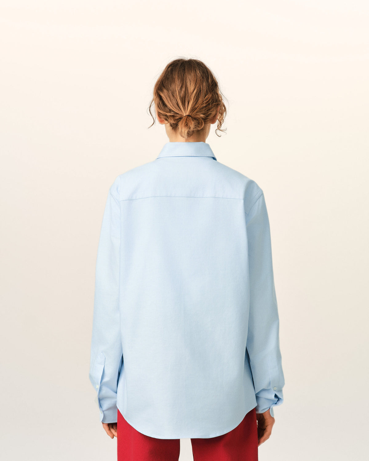 Blue cotton shirt with Ami de Coeur - 11