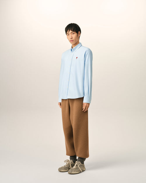 Camisa Ami de Cœur de algodón azul - Hombre - 6 - AMI Paris - Ami Paris