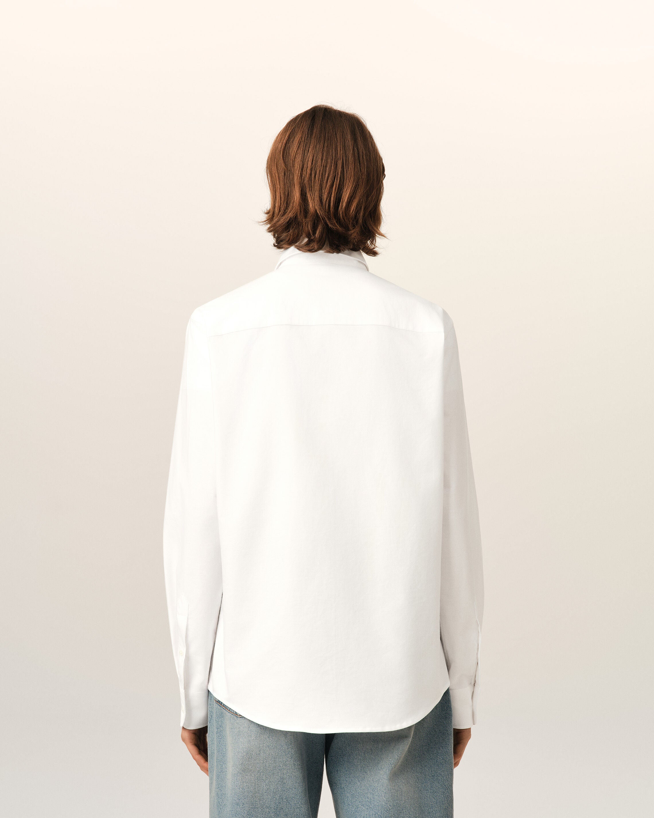 White cotton shirt with Ami de Coeur - 11