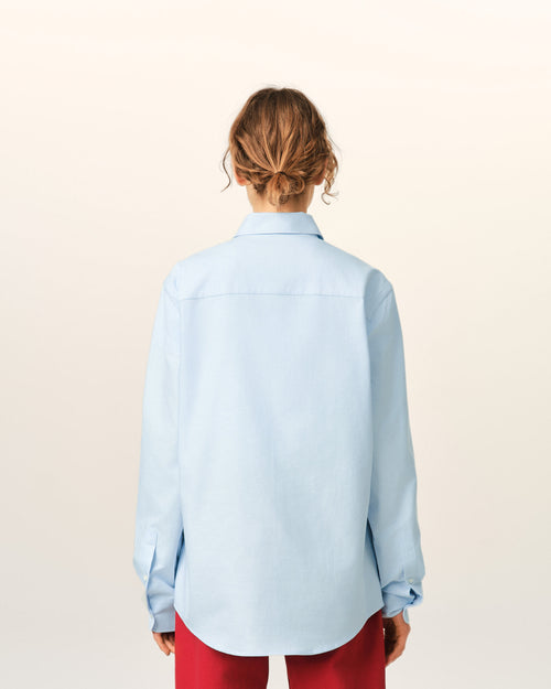 Camisa Ami de Cœur de algodón azul - Mujer - 11 - AMI Paris - Ami Paris
