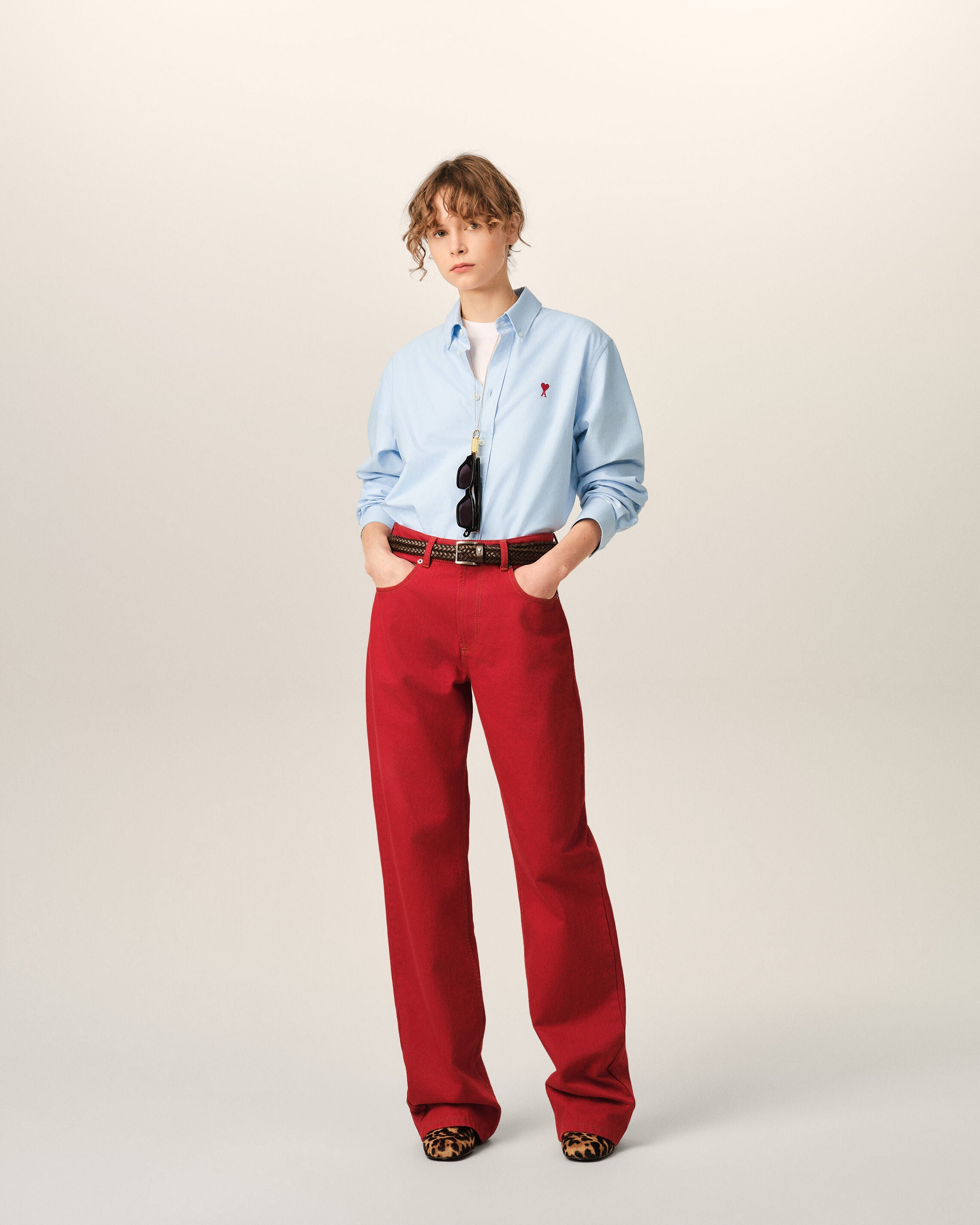 Camisa Ami de Cœur de algodón azul - 9