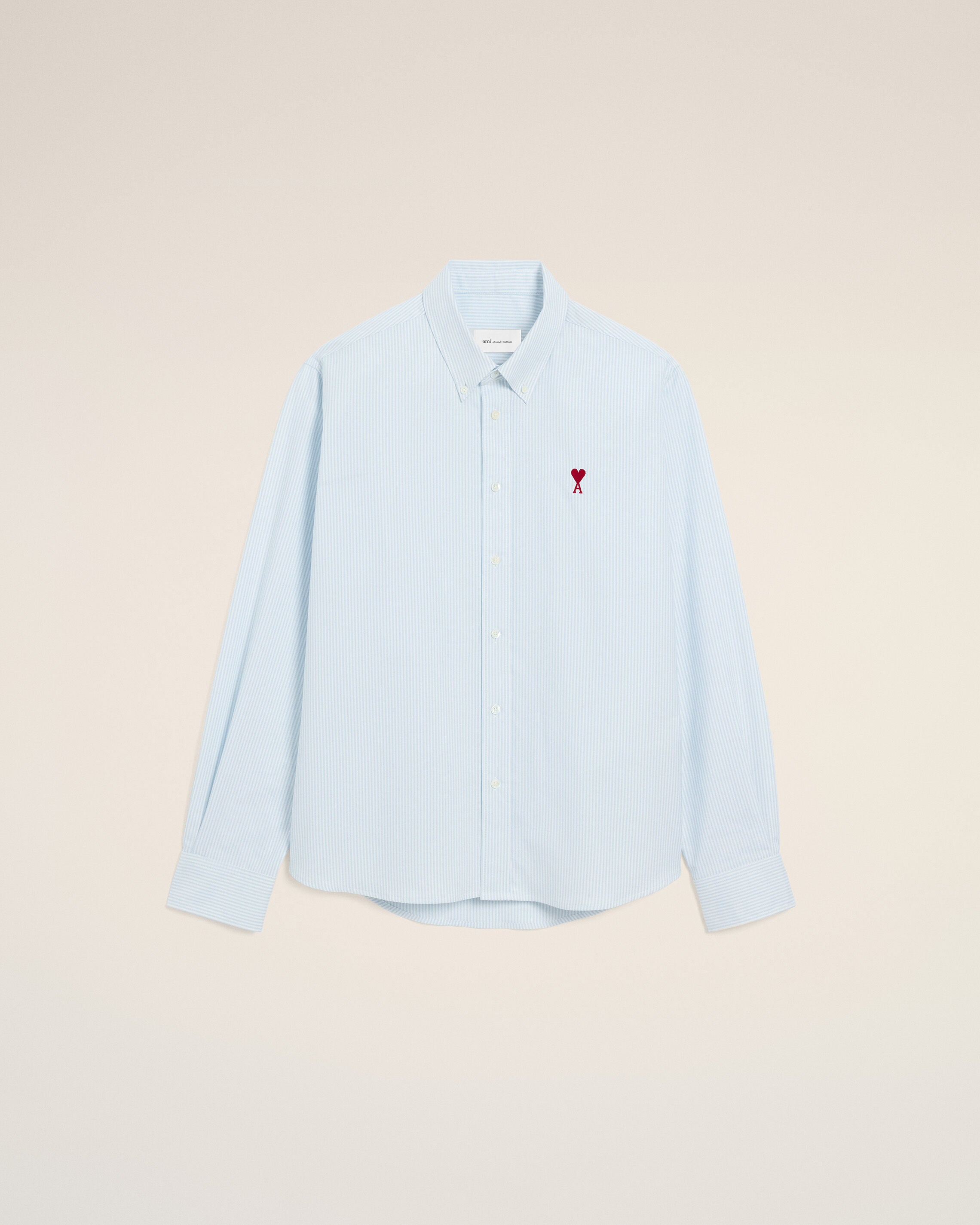 Camisa Ami de Cœur de algodón azul a rayas - 1