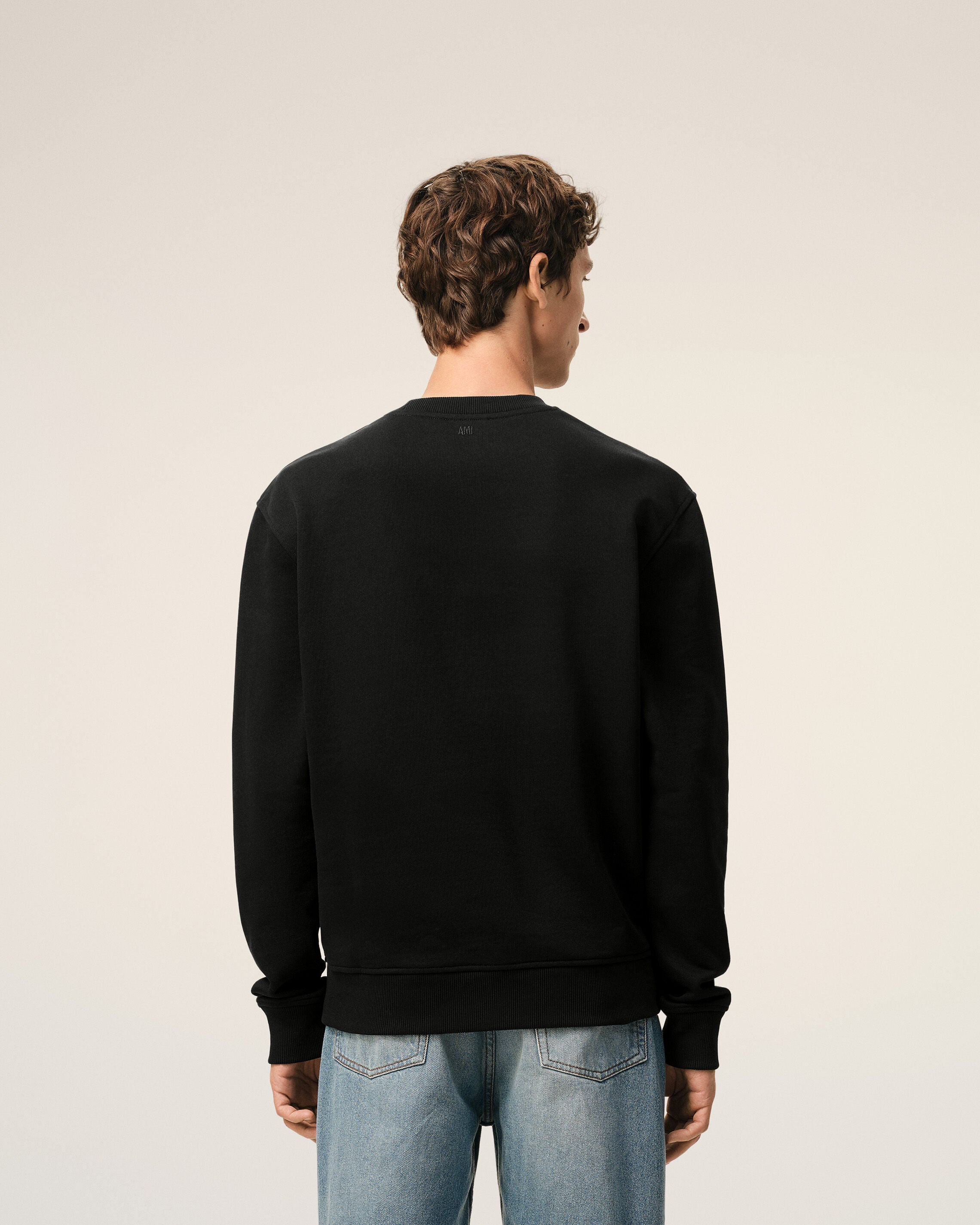 Ami Parisブラック アミパリス スウェット 関税込】新作◇AMI PARIS アミパリ◇ロゴ スウェットシャツ (AMI PARIS