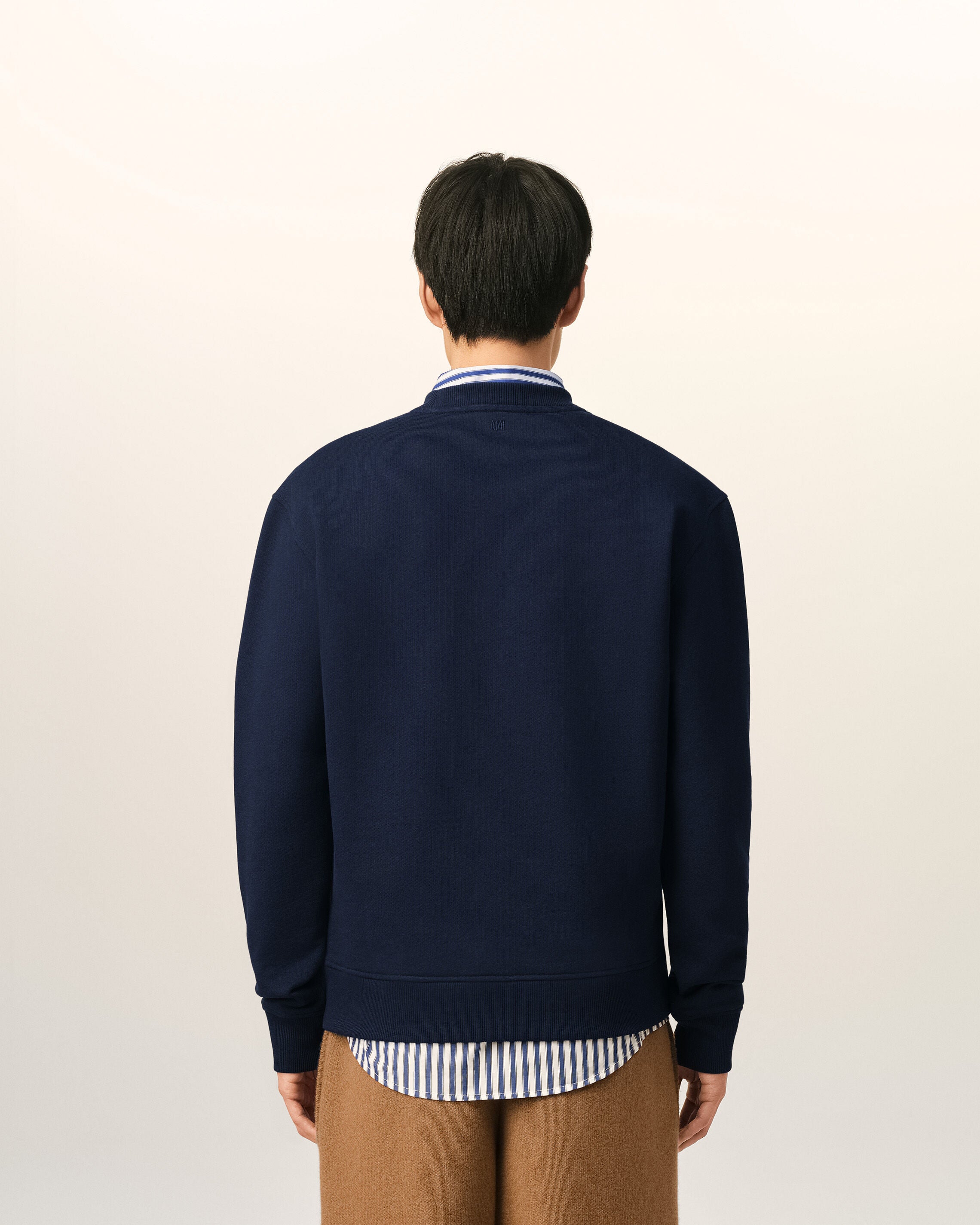 Blue cotton sweatshirt with Ami de Coeur - 5