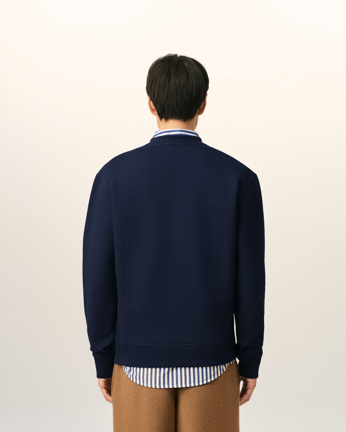 Blue cotton sweatshirt with Ami de Coeur - 5