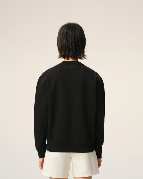 Black Cotton Red Ami De Coeur Sweatshirt - Woman - 11 - AMI Paris - Ami Paris