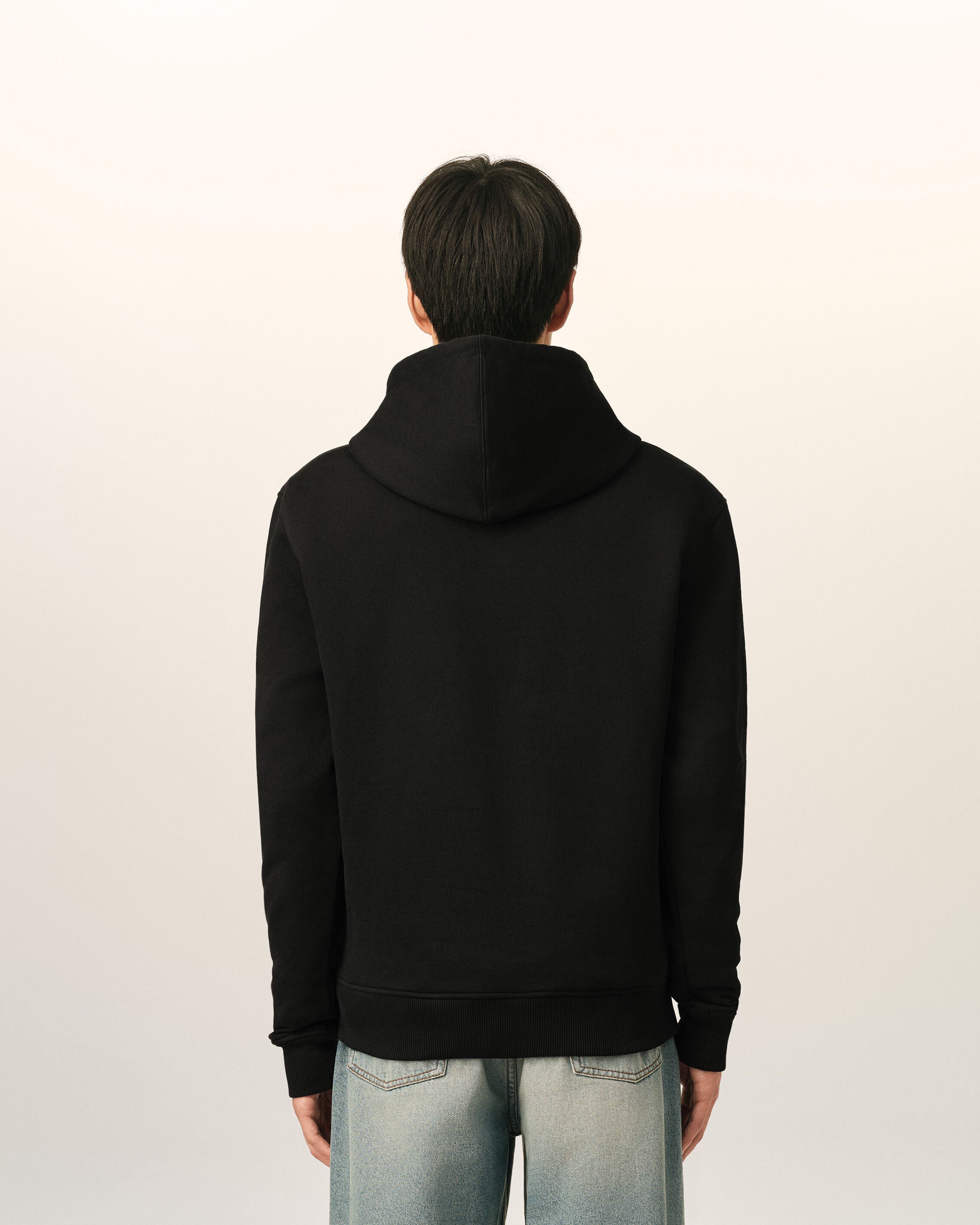 Sudadera con capucha Ami de Cœur de algodón negro - 5
