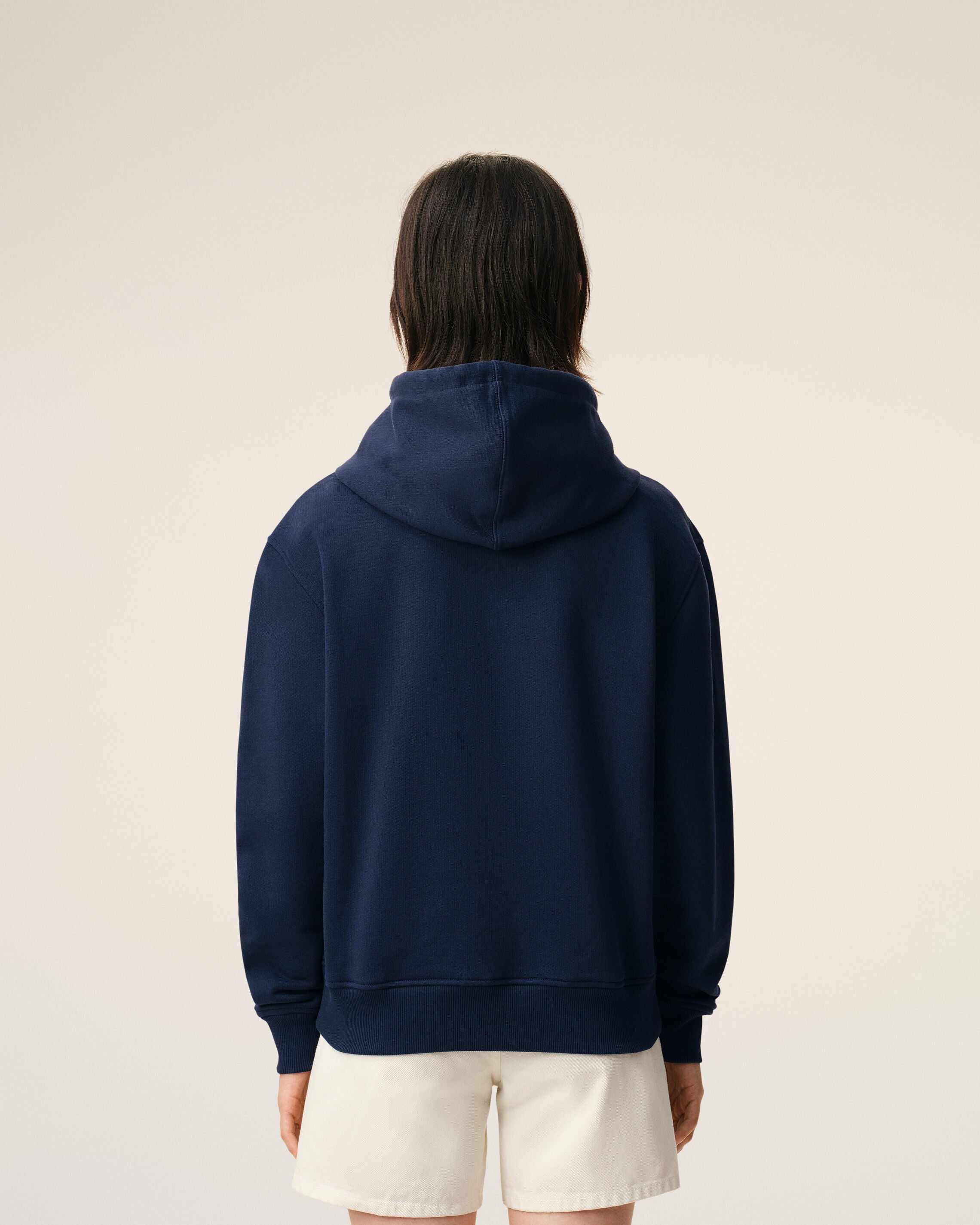 Blue Cotton Red Ami De Coeur Hoodie - 11