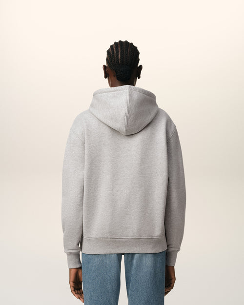 Hoodie Gris Ami de Coeur En Coton - 11 - Ami Paris