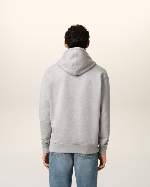 Hoodie Gris Ami de Coeur En Coton - 5 - Ami Paris