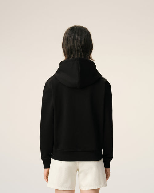 Black Cotton Red Ami De Coeur Zipped Hoodie - 11 - Ami Paris