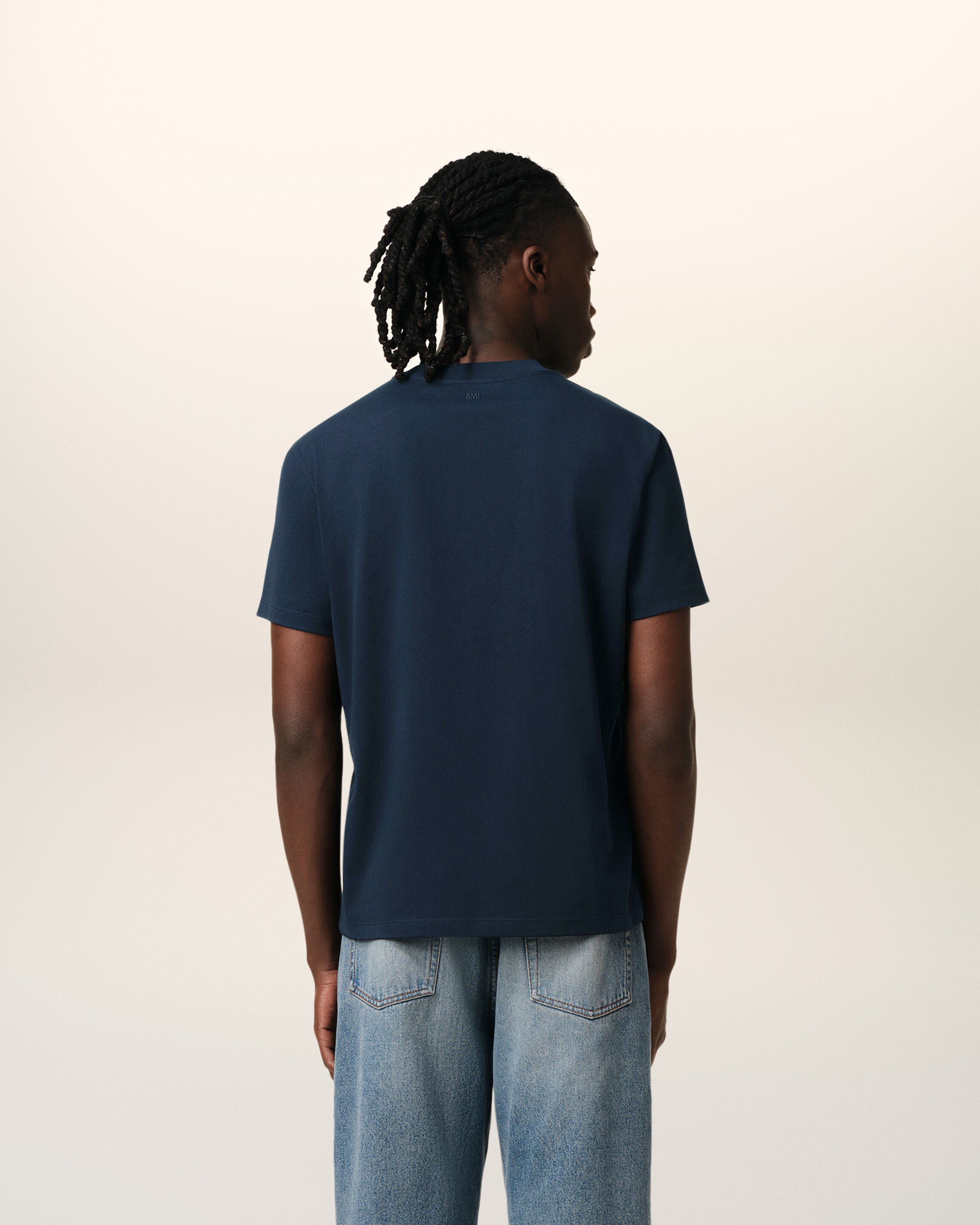 AMI PARIS Tシャツ xxs ネイビー Night Blue Ami De Coeur T-Shirt | AMI PARIS