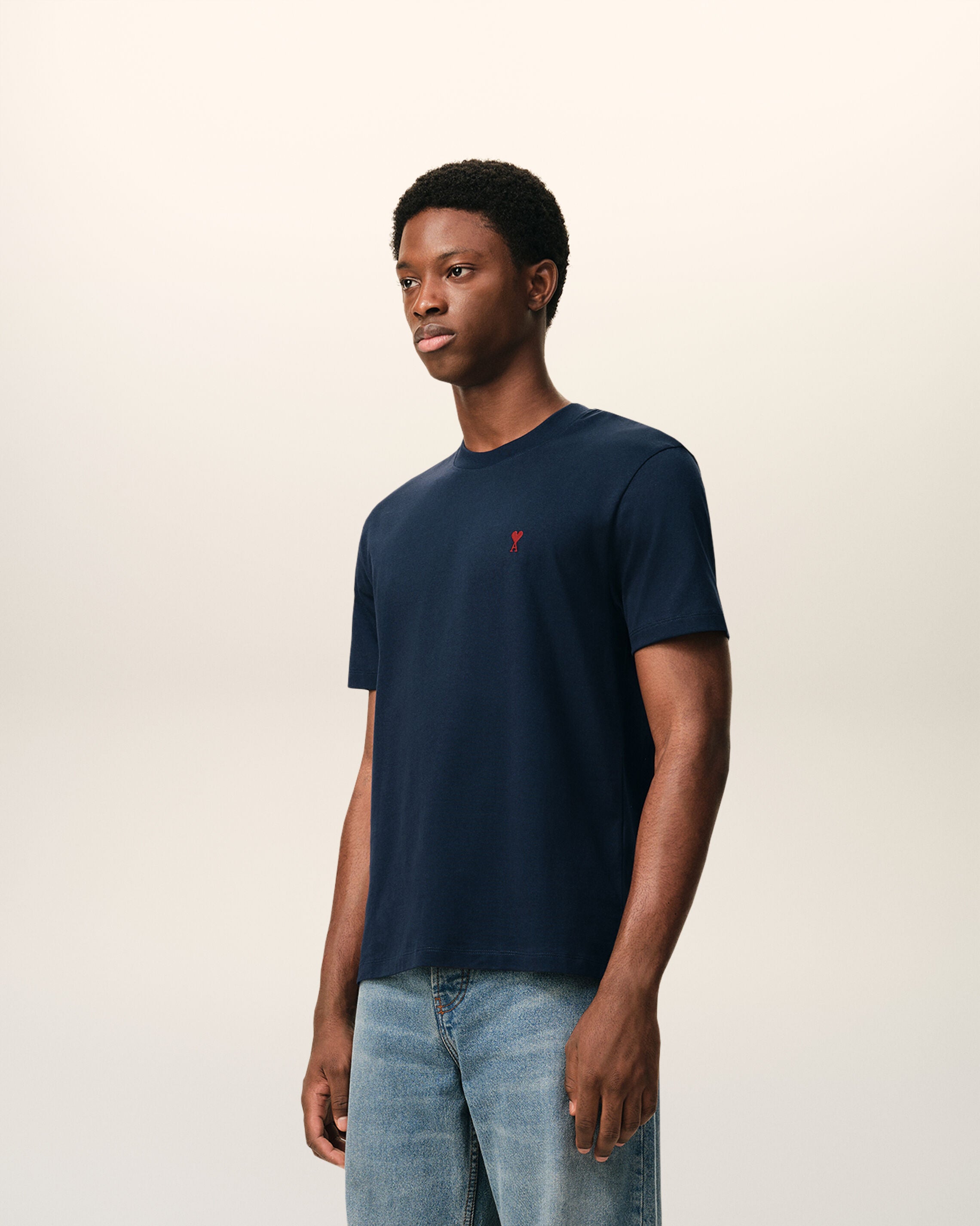 Ami paris Tシャツ　水色　ブルー 完売 道枝駿佑 着用 AMIPARIS アミパリ Tシャツ トップス 半袖 ブルー
