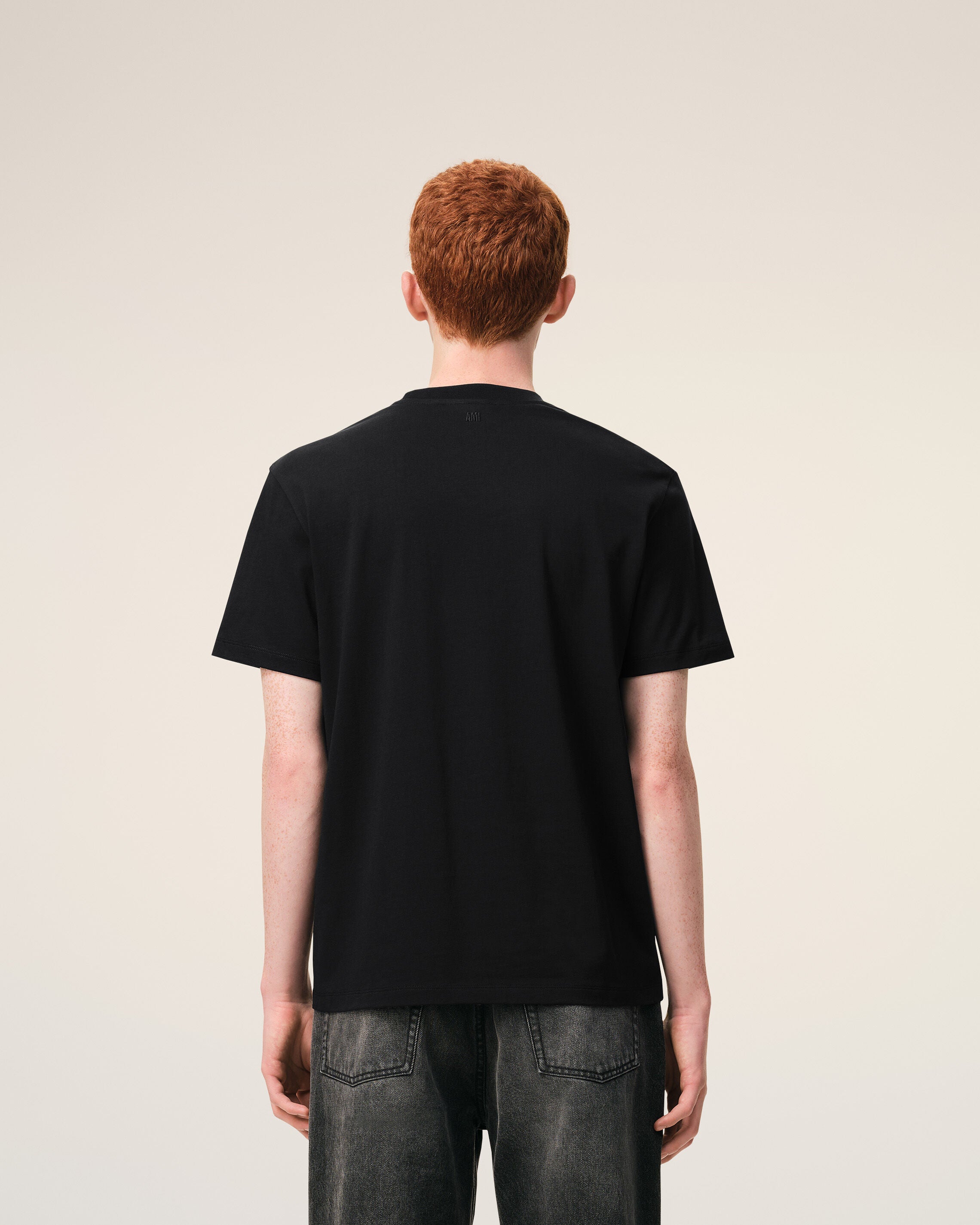 アミパリス ブラック Tシャツ S Ami De Coeur Tシャツ ブラック | AMI PARIS