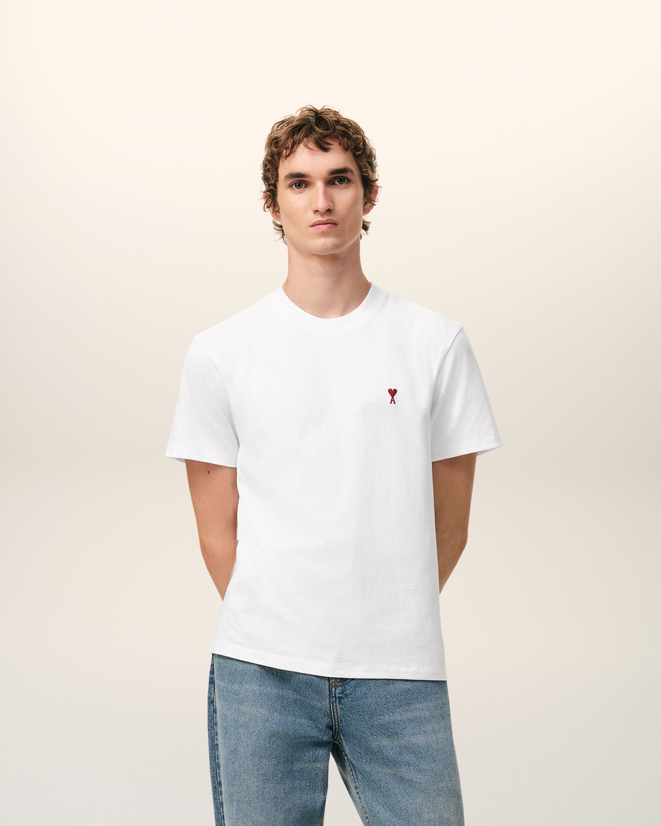 White Red Ami De Coeur T-Shirt | AMI PARIS