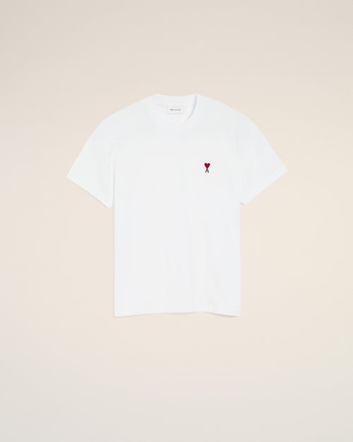 Camiseta Ami de Cœur de algodón blanca - 2 - Ami Paris
