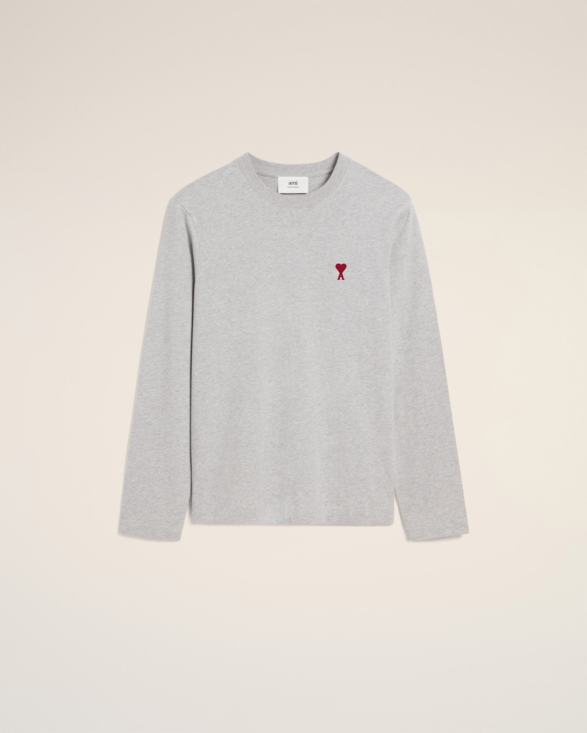 Ami De Coeur ロングスリーブ Tシャツ ヘザーアッシュグレー | AMI PARIS