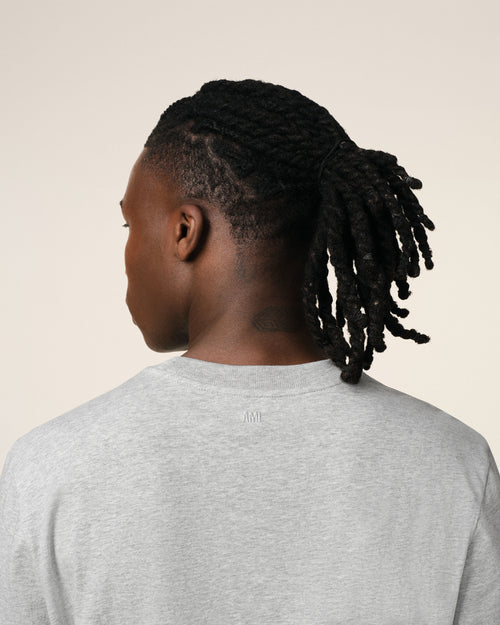 Grey Cotton Ami de Coeur Long Sleeves T-Shirt - Man - 4 - AMI Paris - Ami Paris