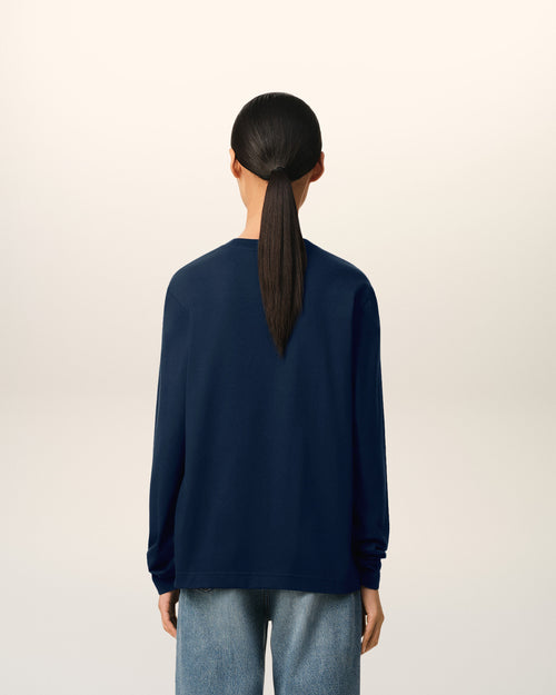 Tshirt Manches Longues Ami De Coeur Rouge Bleu en Coton - 11 - Ami Paris