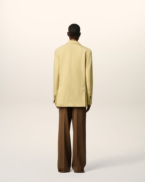 Green Wool Loose Single Breasted Jacket - 5 - Ami Paris