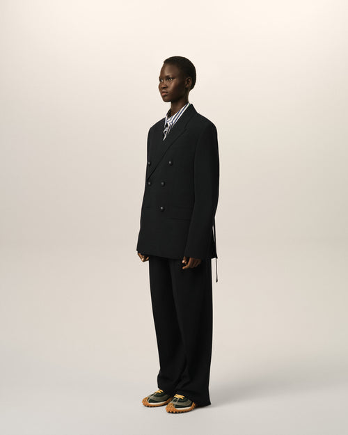 Black double breasted wool blazer - Woman - 6 - AMI Paris - Ami Paris