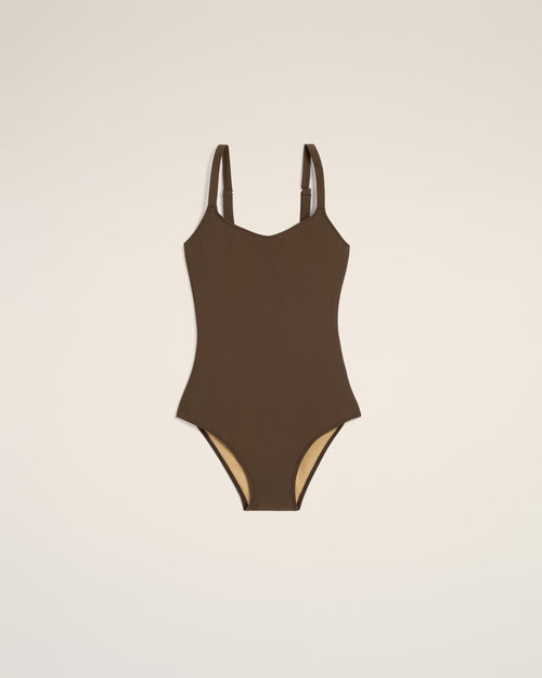                                     Brown One Piece Swimwear - 3                                 - Ami Paris
